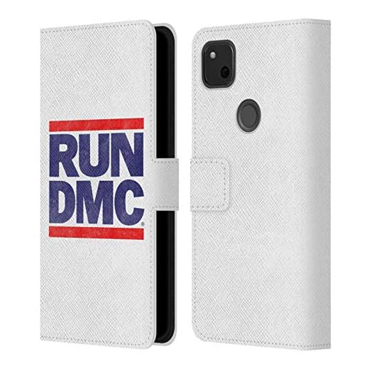 Head Case Designs Officiellt Licensierade Run-D.M.C. Silhouette Sverige Nyckel konst Läder Book Plånboksfodral Kompatibelt med Google Pixel 4a