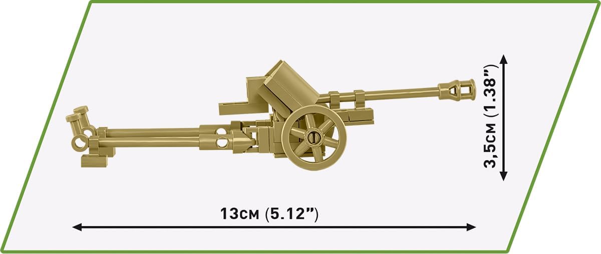 COBI Historical Collection WWII Sd.Kfz. 139 Marder III Tank Destroyer Building Set, 486 Pieces
