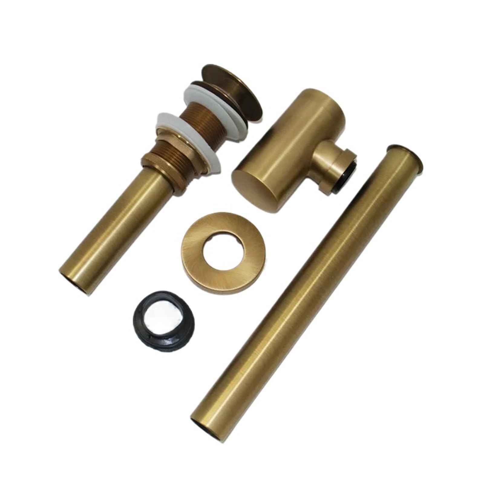 Kits de tubería desagüe for lavabo baño antiguo con sifón y accesorios latón Para Lavabo De Baño y Lavabo(Antique no hole)