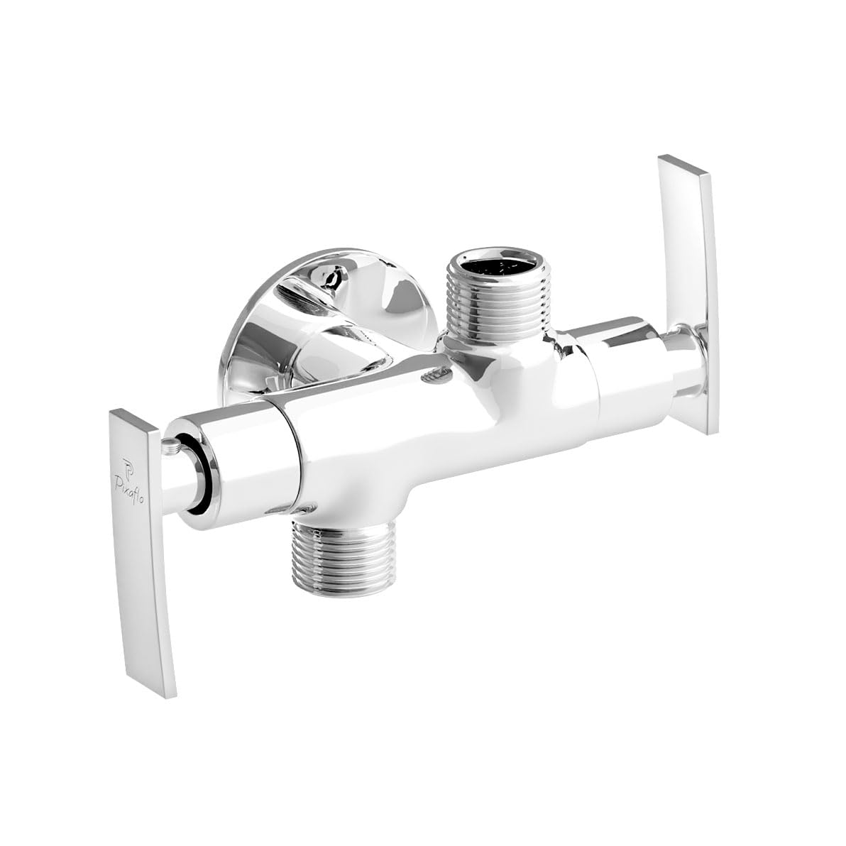 Pixaflo Brass 2-in-1 Angle Valve with Wall Flange | Chrome Finish (Moonstone | Pack of 1) (B0CPWGSGWH) Amazon Price History, Amazon Price Tracker