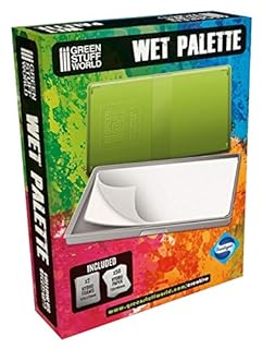 Green Stuff World Wet Palette - Wet Palette Antibacterial for Painting Miniature Figures with Acrylic Paint