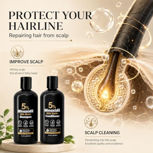 5% Minoxidil Shampoo and Conditioner Set for Hair - Image 4