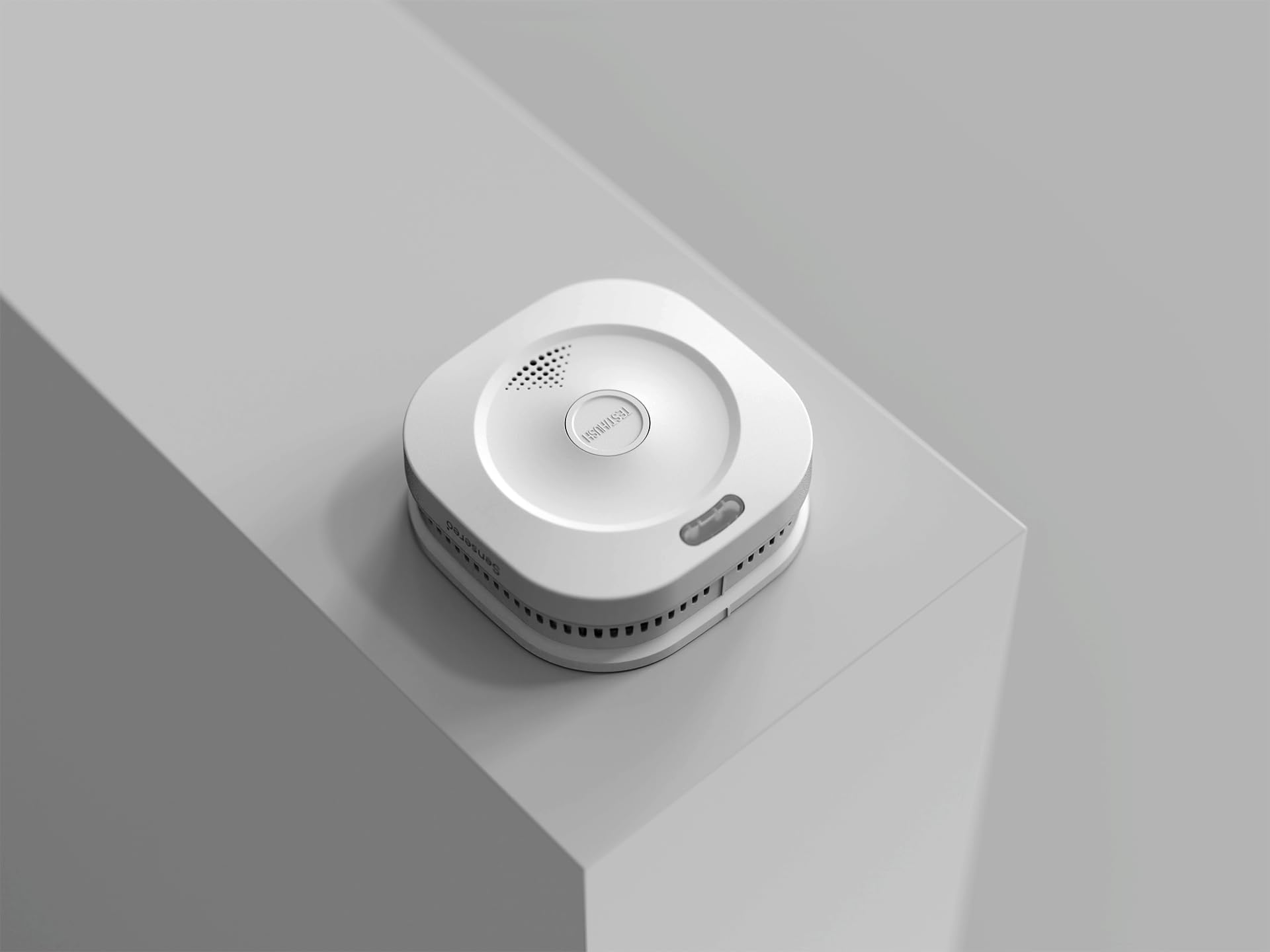 MS-1 Matter Over Thread Rauchmelder, Europäische Norm EN14604, Weiß, Kompatibel mit Apple Home, Home Assistant, Homey und Anderen Plattformen.