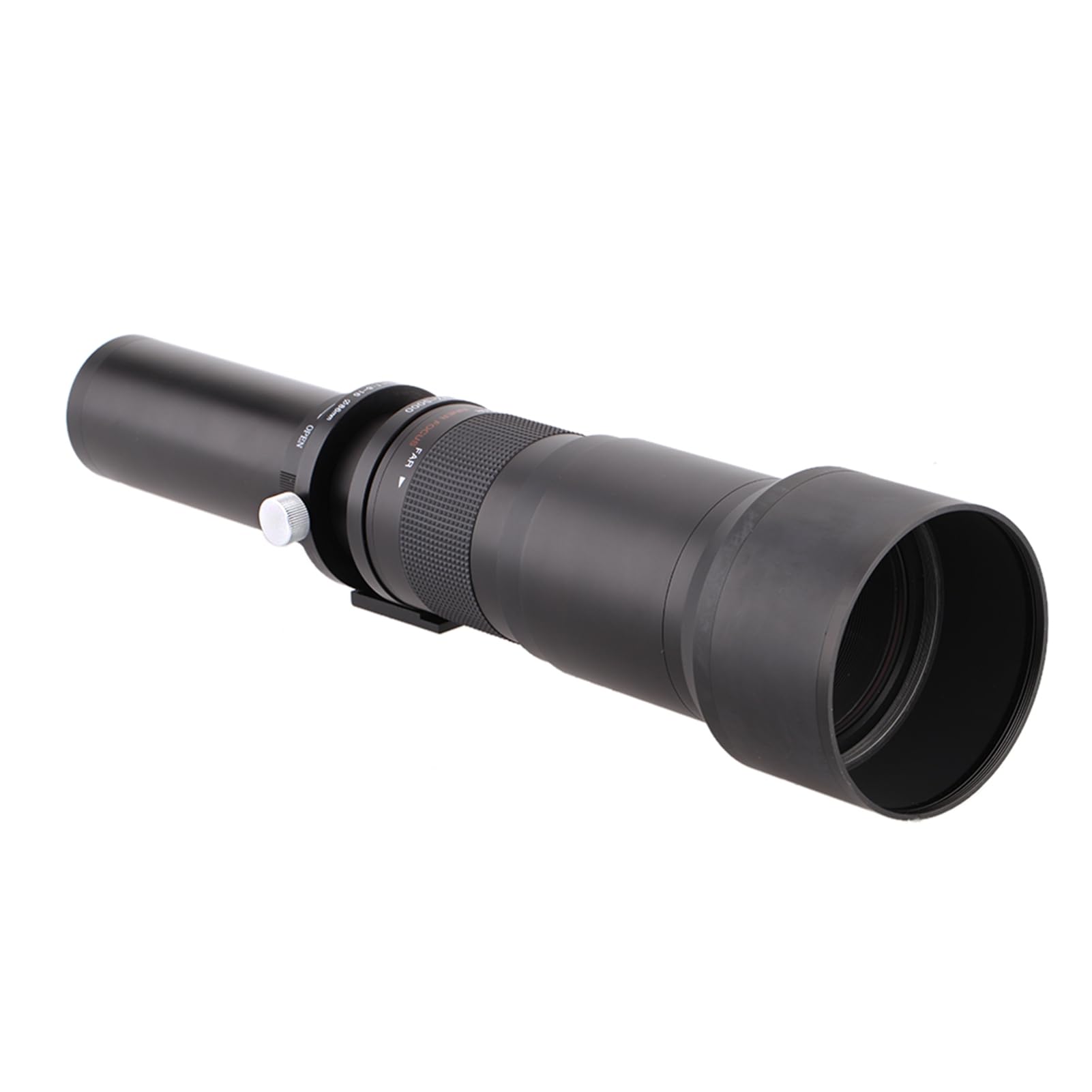 Domary Obiettivo Zoom Ultra Teleobiettivo F8.3-16 da 650-1300 Mm con Attacco per Treppiede con Attacco a T per Fotocamere DSLR