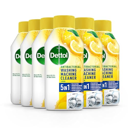 Dettol Washing Machine Cleaner, Lemon, 6 x 250ml