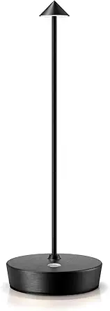 SAKRINGT Cordless Table Lamps Rechargeable, 6000mAh Battery Operated Waterproof Stepless Dimming Modern Portable LED Table Light for Restaurant Dining Patio Outdoor