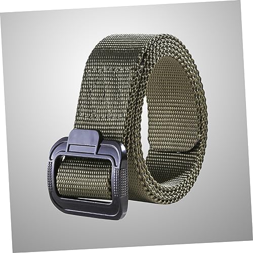 Men's Outdoor Nylon Belt Sports Utility Belt with Quick Release Buckle for Climbing Hiking and Field Operations Green3