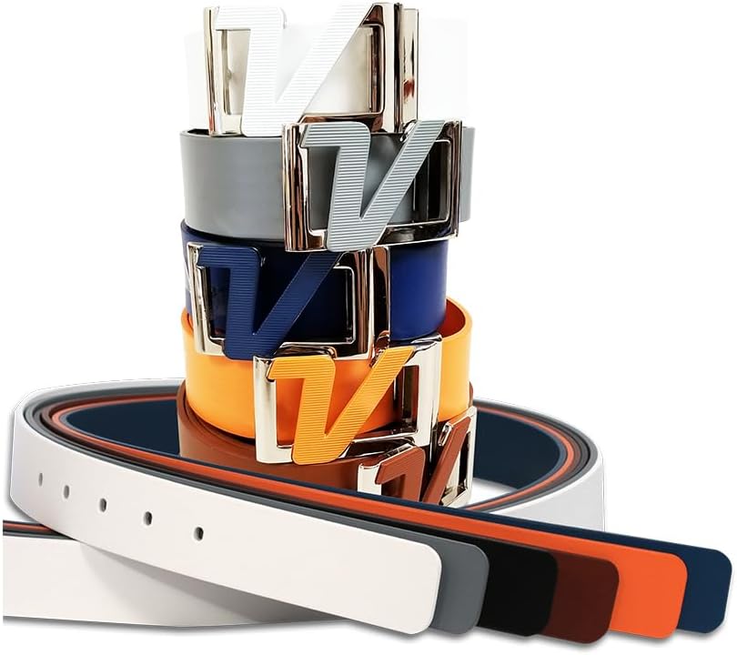 Volvik 100% Genuine Italian Real Solid Leather Belt Strap Free Size up to 46", Unisex