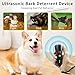 MUYFIO Dog Bark Deterrent Device - Ultrasonic Anti Barking Device for Dogs，Rechargeable Dog Bark with Remote up to 50 FT Range, Dog Training Device Indoor＆Outdoor with LED Flashlight, Black