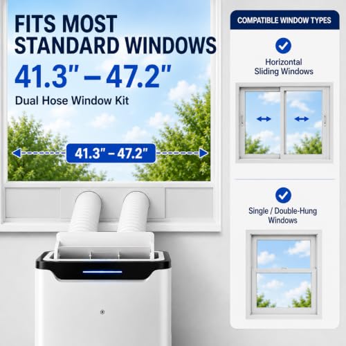 Image of Portable Air Conditioner, 16000 BTU Fast Cooling for Large Rooms up to 850 Sq.Ft, 3-in-1 Energy Efficient Portable AC Unit with Upward Airflow, Sleep Mode, for Bedroom /Apartment /Living Room