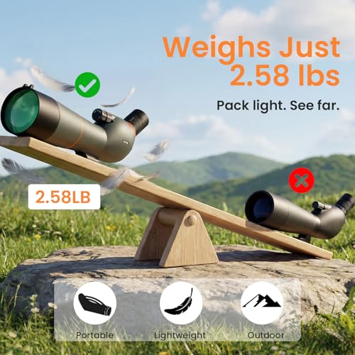 Three Triping Spotting Scope 25-75×85 - Dual Focusing Spotter Scope, with Tripod & Phone Adapter, Ideal for Bird Watching & Wildlife Observing by Three Triping - Image 7