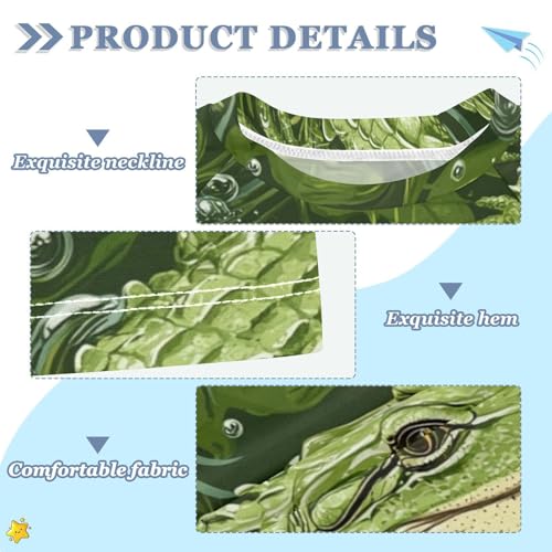 Boy Swimsuit Cartoon Crocodile Bubble Sunscreen T-Shirts Swimwear Sets UPF 50+3