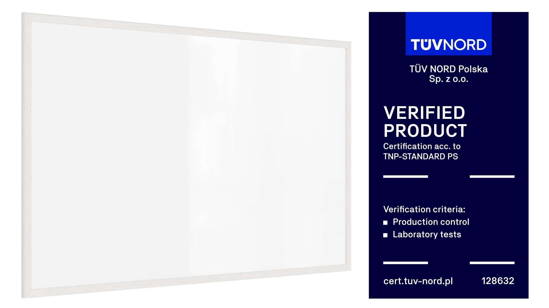 ALLboards Whiteboard mit weißem Rahmen 90x60cm Magnettafel Weiß Magnetisch, Trocken Abwischbar