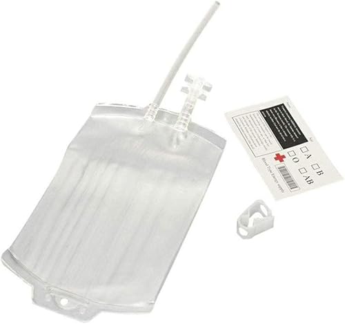 Ozgkee Bolsas de sangre de Halloween de 11.8 fl oz para beber, bolsa de energía de sangre de plástico médico transparente para Halloween, bolsa disponible en Yaxa Colombia
