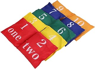 HOOTNEE 10 Peças Saco De Feijão Jogar Suprimentos De Jogos Jogando Brinquedo Ao Ar Livre Interativo Jogo De Família Brinquedo Interativo Meninos Portátil Oxford Pano Suprimentos De Jogo