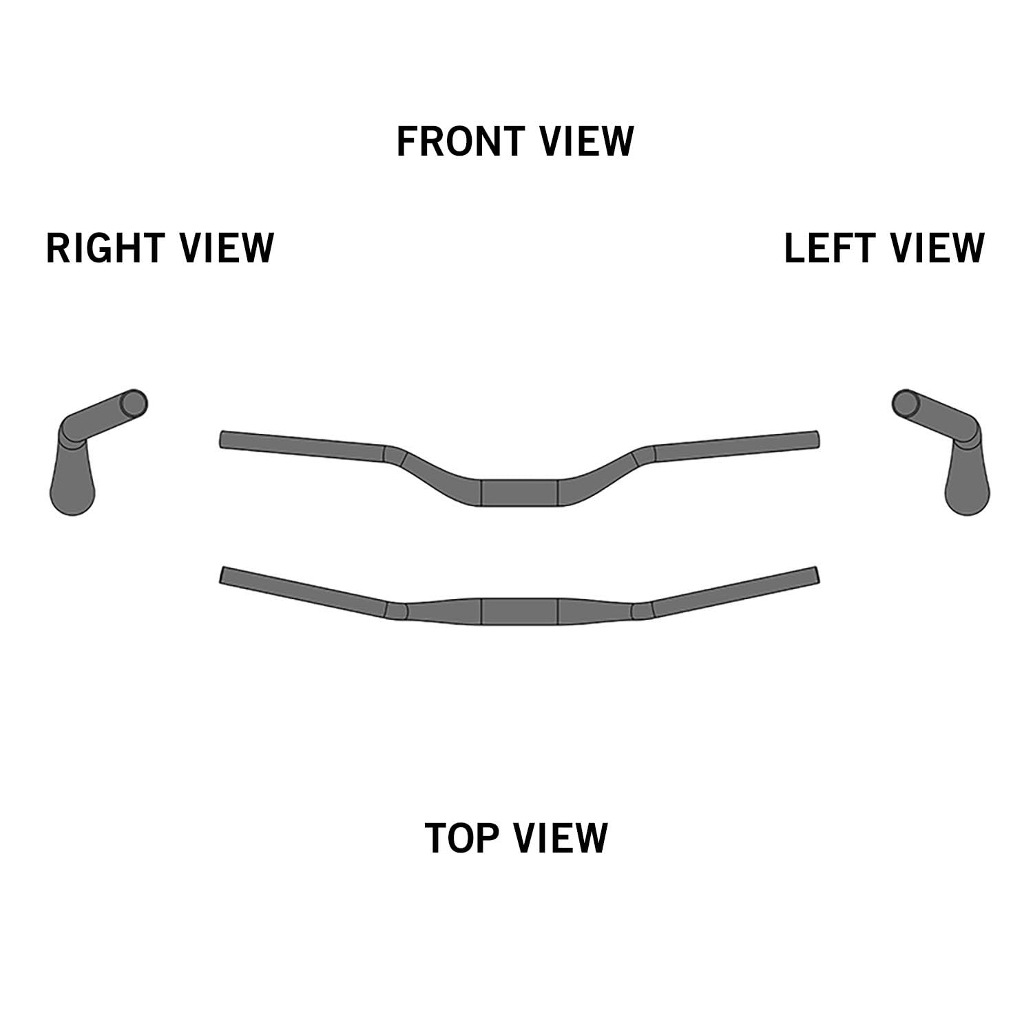 ERGOTEC Manubrio MTB Riser Bar 50 i 35,0 mm Diametro del morsetto del manubrio: 35,0 mm | Larghezza del manubrio: 780 mm | Gri