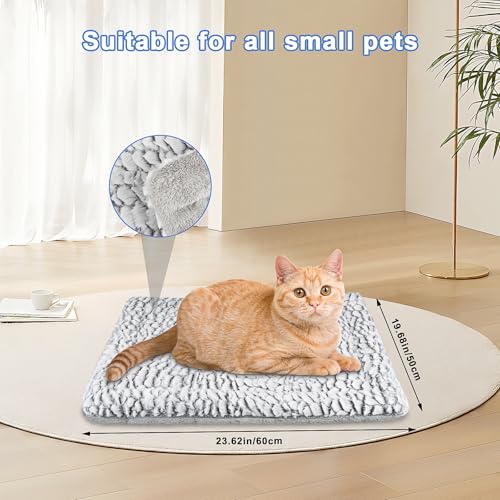 PETS Self Heating Cat Bed Heated Cat Blanket Washable Warming Pet Pad Electric-Free Heat Bed Puppy Cushion Small Thermal Mat Reversible 50 x 60cm - Image 4