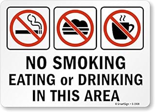 SmartSign “No Smoking, Eating Or Drinking In This Area†Sign | 7