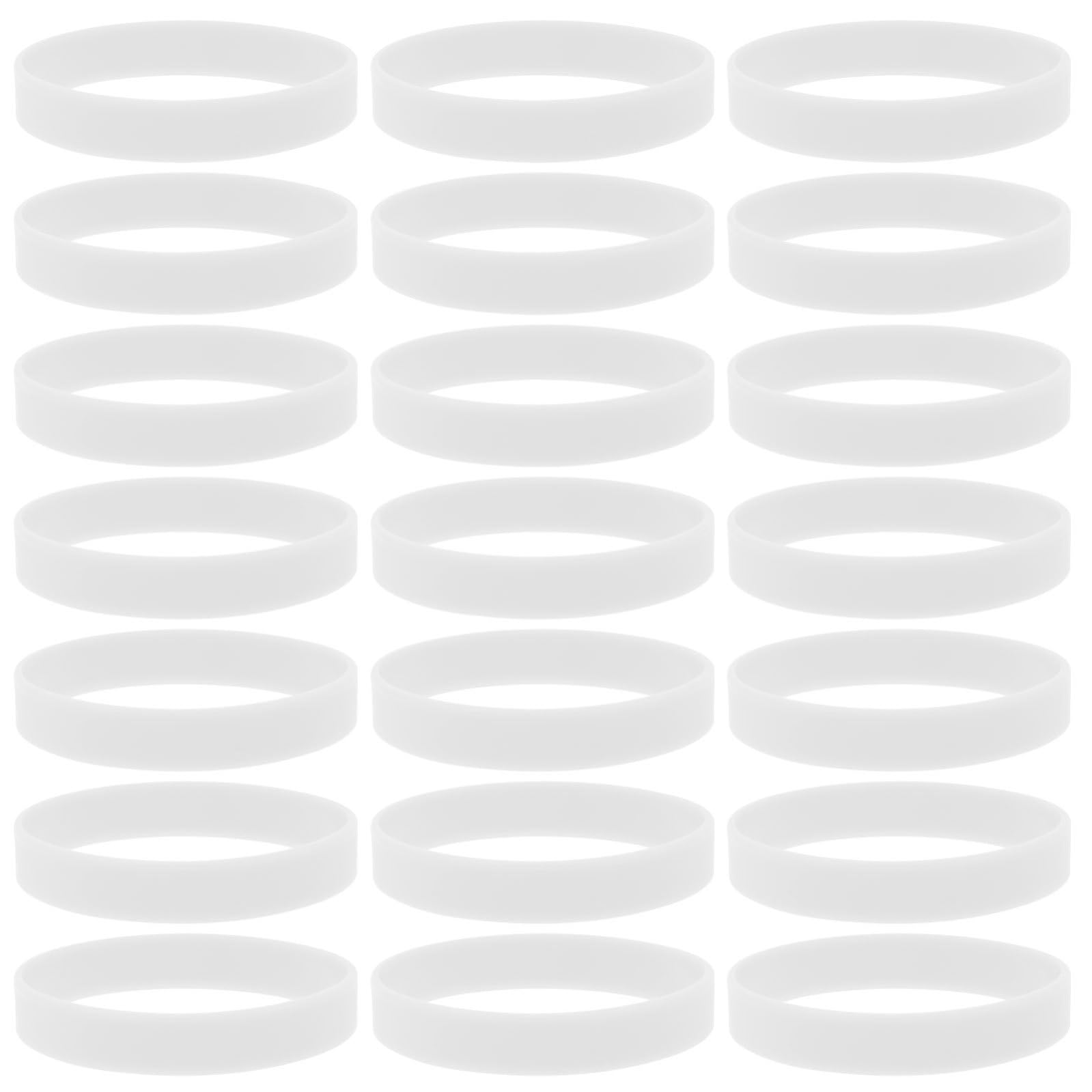 Mikinona 100 Braccialetti Luminosi in Silicone Fosforescente Braccialetti che Brillano al Buio per Accessori per Feste e Attività Notturne All’Aperto