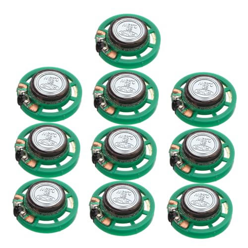 Vaguelly おもちゃ用 27mmプラスチック製マグネットスピーカー10個セット Diyスピーカー0.25w 外付けミニスピーカー 交換用スピーカー クリアな音声 電話や点読み取り工作機械用 多用途の高い性能