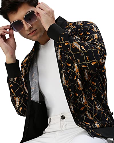Image of Veirdo Leopard Printed Zip Up Cotton Shacket /Jacket for Men & Boys