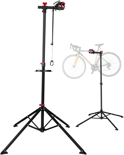 UNISKY Bike Repair Stand Home Folding Bicycle Mechanics Maintenance Workstand Portable Height Adjustable 360° Rotatable