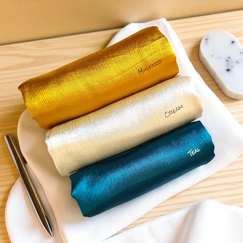 Image of Premium Muna Satin Hijab | Pack of 3 | 200 cm x 70 cm | Elegant Choice for All Occasions - Parties, Weddings & Festivals |