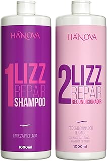 Escova Progressiva - Lizz Repair - Kit 1000ml (1 Shampoo Antirresíduo Lizz Repair 1000mL + 1 Recondicionador Térmico Lizz Repair 1000 mL)