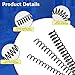 SUMIHUM Plastic Spiral Binding Coils, 48 Pack Binding kit Spirals, 4:1 Pitch Multi Size Spiral Binding Wire Combs Spines Coil(1/4, 5/16, 1/2, 3/4 Inch)