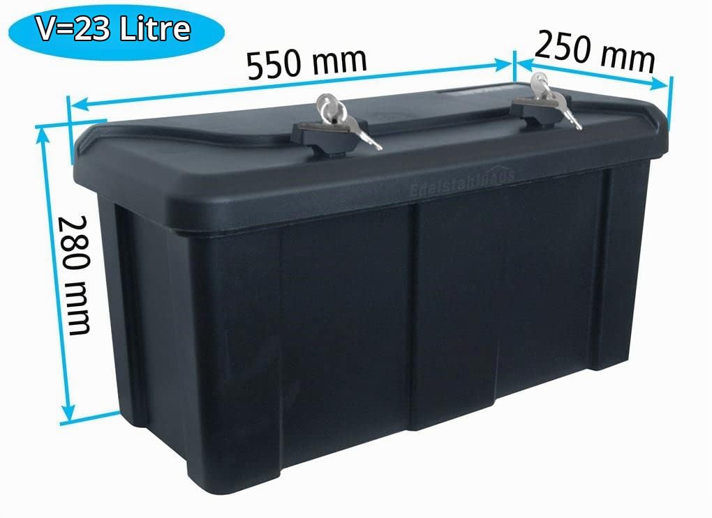 25l Unterbaubox oder Deichselbox für PKW Anhänger Pritschenfahrzeuge LKW Anhänger Staubox Werkzeugkiste Gurtkiste