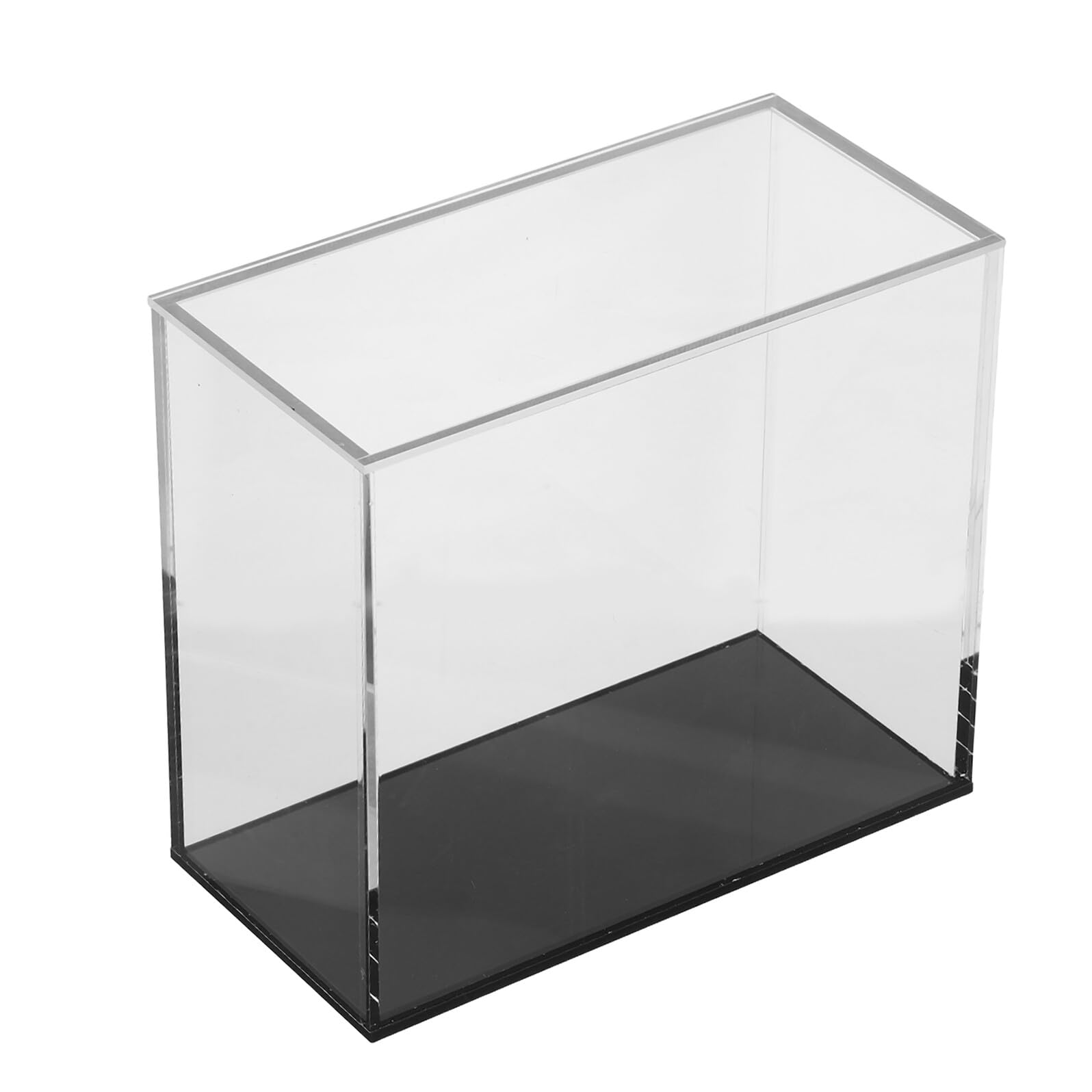 Vetrina Espositiva Antipolvere in Acrilico Trasparente con Coperchio, Scatola Impilabile per Action Figure e Supporto per Figure da Collezione, Contenitore da Banco Versatile per