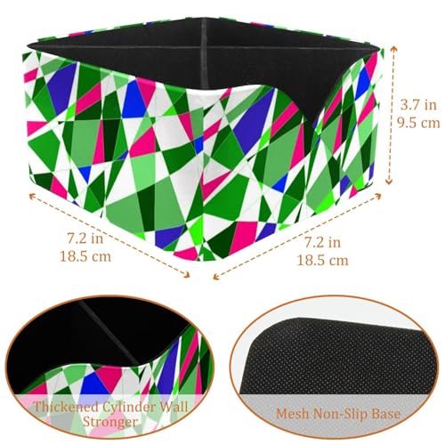 Boîte de rangement géométrique pour stylos et papeterie de bureau - 4