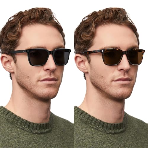 Image of STGATN Polarized Sunglasses for Men and Women, UV400 Protection Trendy Retro Sun Glasses for Driving Outdoor Hiking Fishing