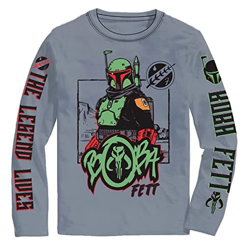 T-shirt Boba Fett manches longues pour l'école et les jeux