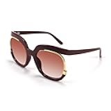 Retro Square Round Women Sunglasses Large Vintage Lady Shades B4091