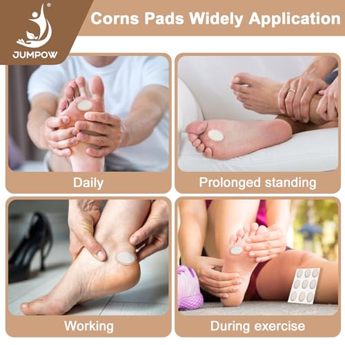 Jumpow Corn Cushions Callus Pads - Prevention Or Pain Relif From Calluses, Corns, Blisters, Heel Frictions, Reusable, Self-Stick Corn Removers For Max Comfort And Protection Feet Toes thumb #6