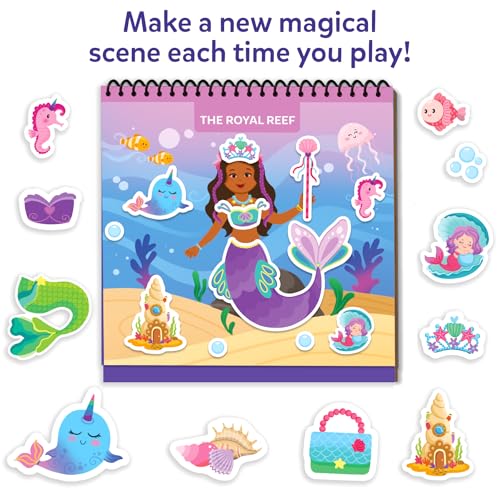Image of Skillmatics Reusable Sticker Activity Book - Peelies, 100+ Reusable Stickers, 6 Pictures, Mess-Free Fun for Kids, Creative Play & Travel Toy, Gifts for Ages 3, 4, 5, 6, 7