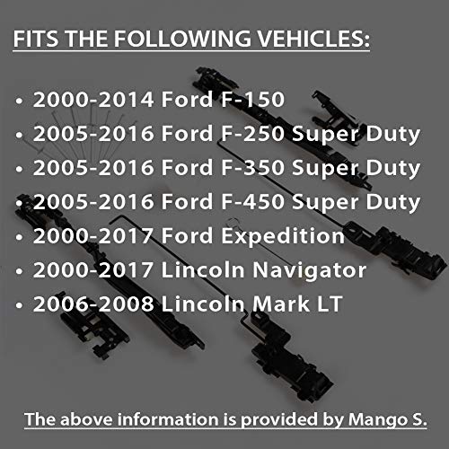Sunroof Track Assembly Repair Kit for 2000-2014 Ford F150,2005-2016 Ford F250 F350 F450,2000-2017 Ford Expedition or Lincoln Navigator, 2006-2008 Lincoln Mark LT - Sun Roof Track - Thumbnail 4
