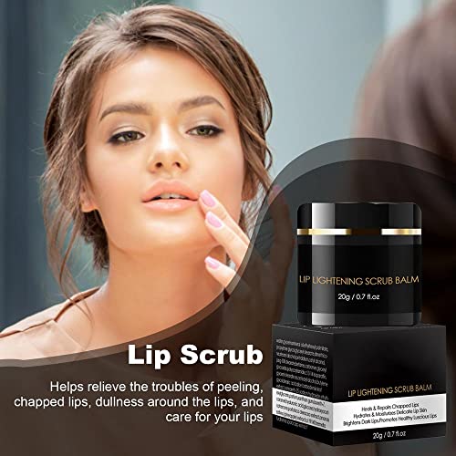 H.d.s.n. Lip Scrub For Dry Lips 20G - Lighten Dark Lips For Smoking Men Women Smoker | Natural Balm Moisturizer Exfoliator Sleeping 0.7 Fl Oz (Pack Of 1) #TOP2