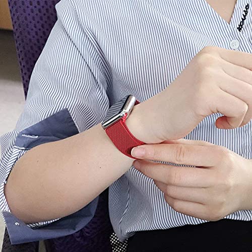 Compatible For Apple Watch Band ,Stainless Steel Magnetic Absorption Strap Metal Mesh Wristband Sport Loop For Iwatch Strap 38Mm 40Mm 42Mm 44Mm Series 8/7/6/Se/5/4/3/2/1 (Black,38Mm/40Mm/41Mm) #TOP1