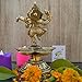 Aakrati Dancing Ganesha Brass Oil Lamp Decorative Metal Lamp Statue for Home Décor
