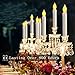 Homemory 12 Flameless LED Taper Candles with 24 Batteries (Last up to 800 Hours), NO REMORE, Battery Operated Candles with Warm Yellow Flickering Flame, Dia 0.8