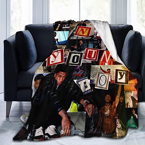 PETER HAWKINS Hip hop Blanket Flannel Blankets Ultra-Soft Warm Air Conditioning Nap Blankets 50 x40 