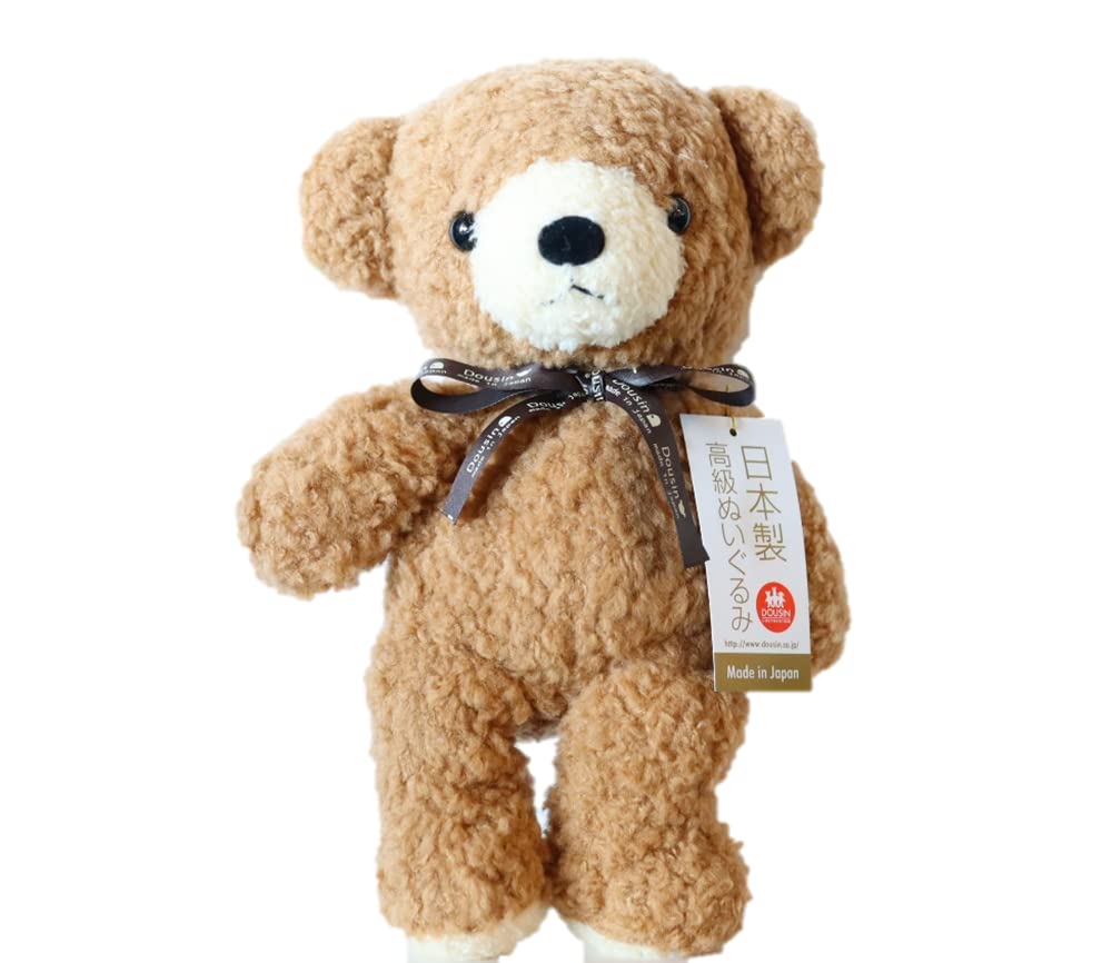 Amazon.co.jp: 童心タグリボン付き クマのフカフカM ブラウン 日本製 