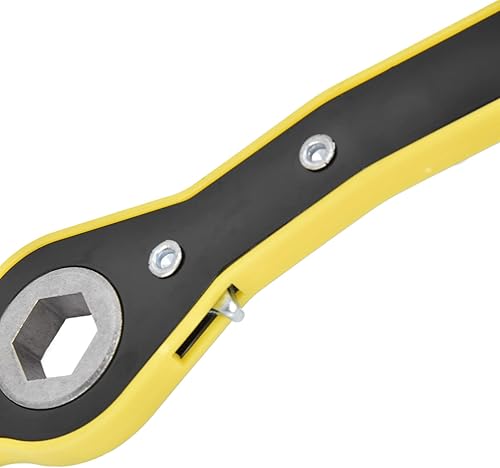 Miniatura 6 de Fdit Llave de trinquete con mango largo, llave de trinquete hexagonal de alta resistencia, herramienta de mango de velocidad