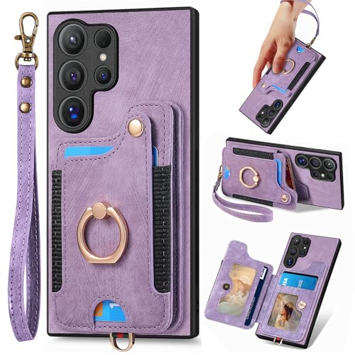 Étui Vivo Y12G anti-piratage RFID : protégez vos cartes bancaires avec ce clapet magnétique violet