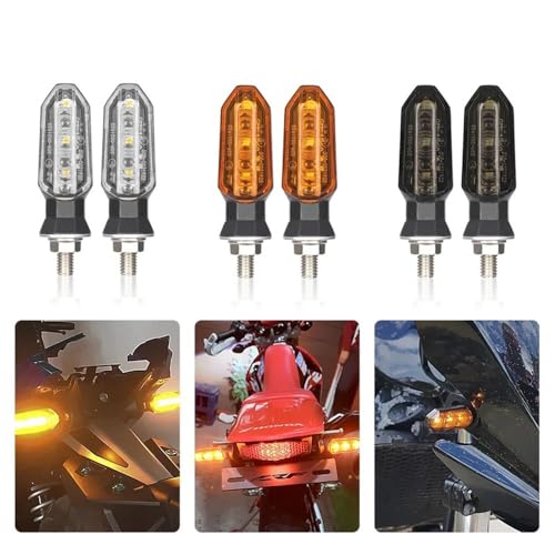 Feux stop et clignotants moto 8mm au design flèche épuré