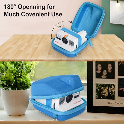 Funda rígida azul para cámara Polaroid Go miniatura 5