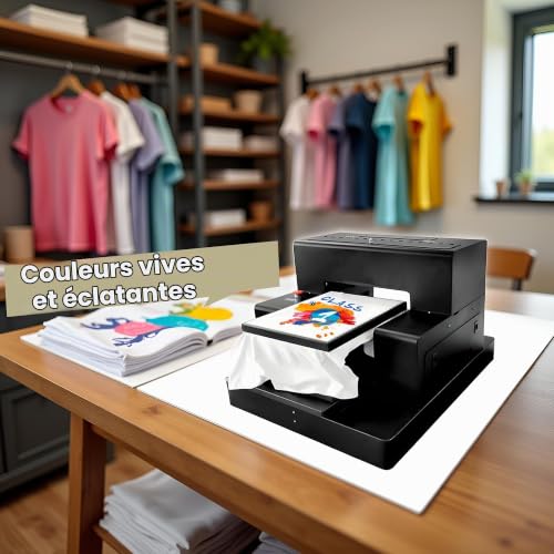 PEIXU A3 DTG Textile Imprimante DTF pour T-Shirts A3L805 Automatique à Plat Imprimante DTG/DT Multifonction 42 * 30cm,1440140dpi,Impression Direct/Transfert – vue 6