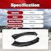 Front Bumper Lip Compatible with Ford Mustang 2015 2016 2017 Carbon Fiber Printing Front Lip Splitter ABS Front Spoiler